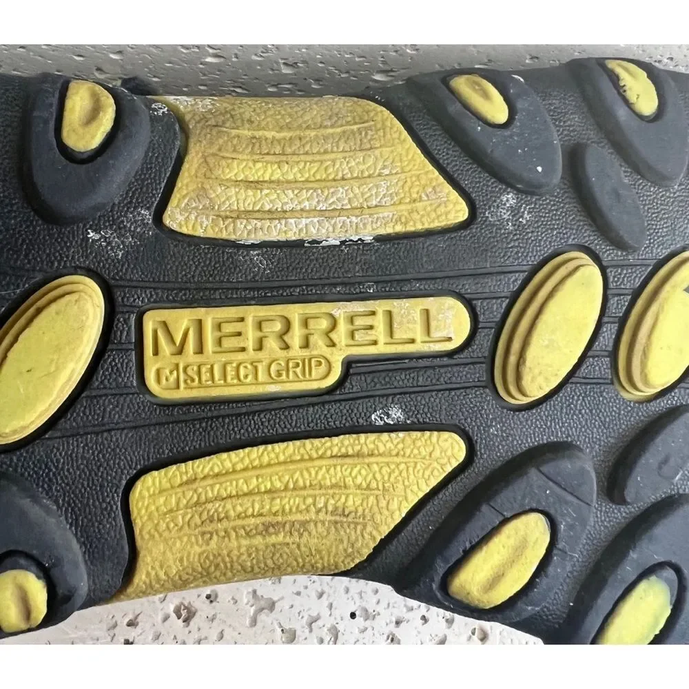 Merrell Kids Hydro H2O Hiker Sport Sandals Navy Lime Mesh Leather Sz 3